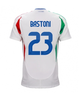 Italia Alessandro Bastoni #23 Maglia Gara Trasferta Repliche Europei 2024